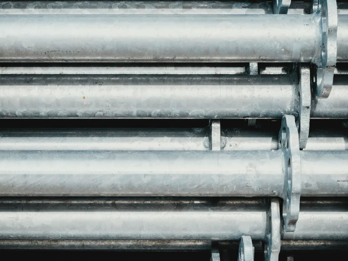 Barra de conduit rígido galvanizado RMC de 1/2" para protección mecánica de conductores eléctricos en instalaciones industriales