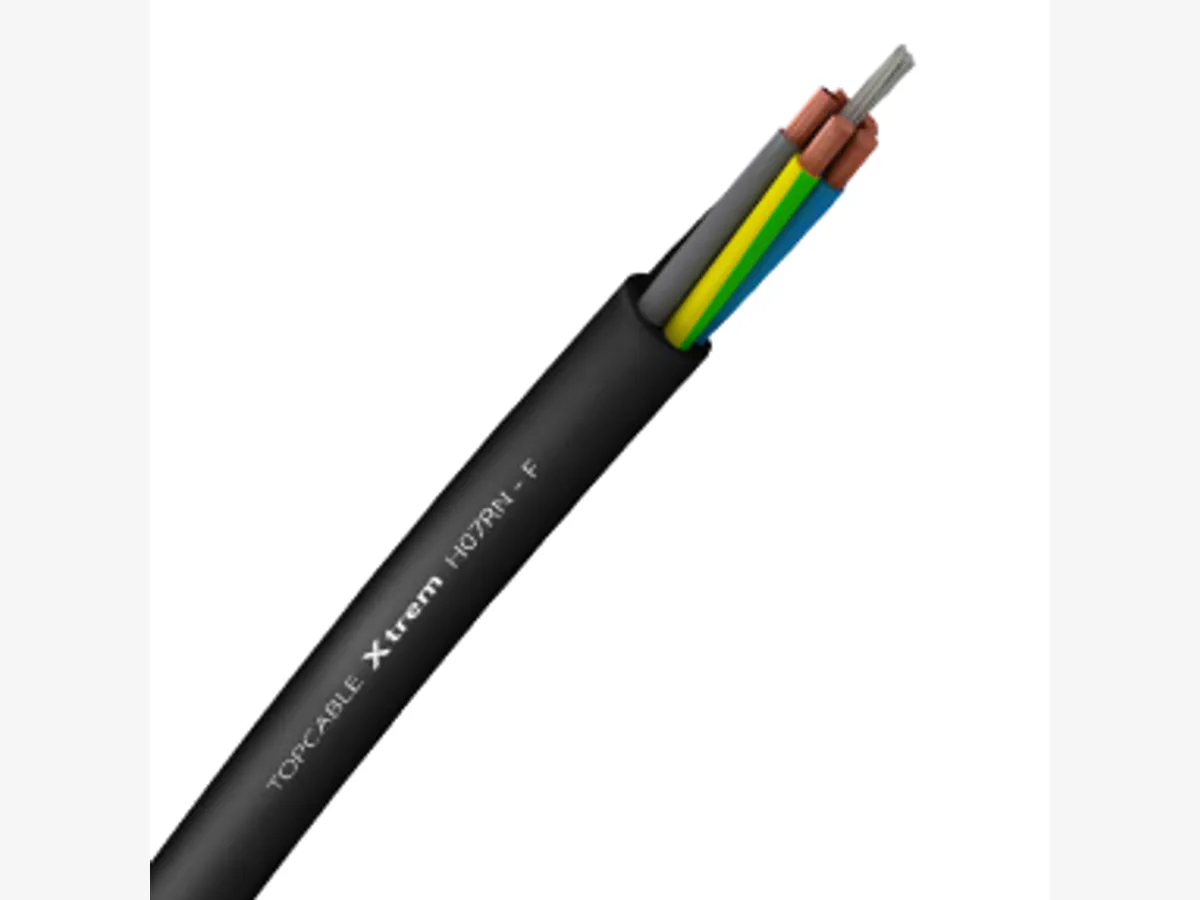 Cable de goma H07RN-F flexible para aplicaciones industriales exigentes
