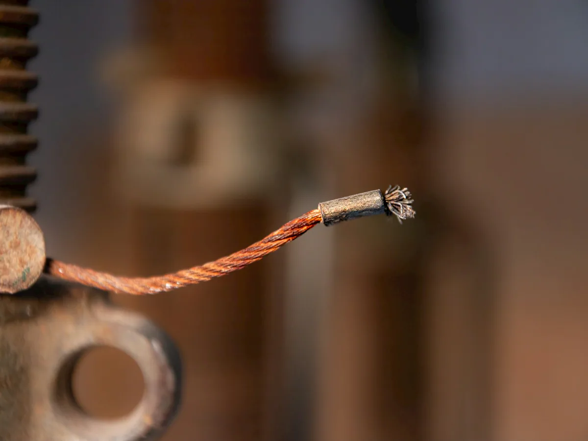 Jabalina Copperweld de 5/8 pulgada por 1,5 metros para electrodo de puesta a tierra