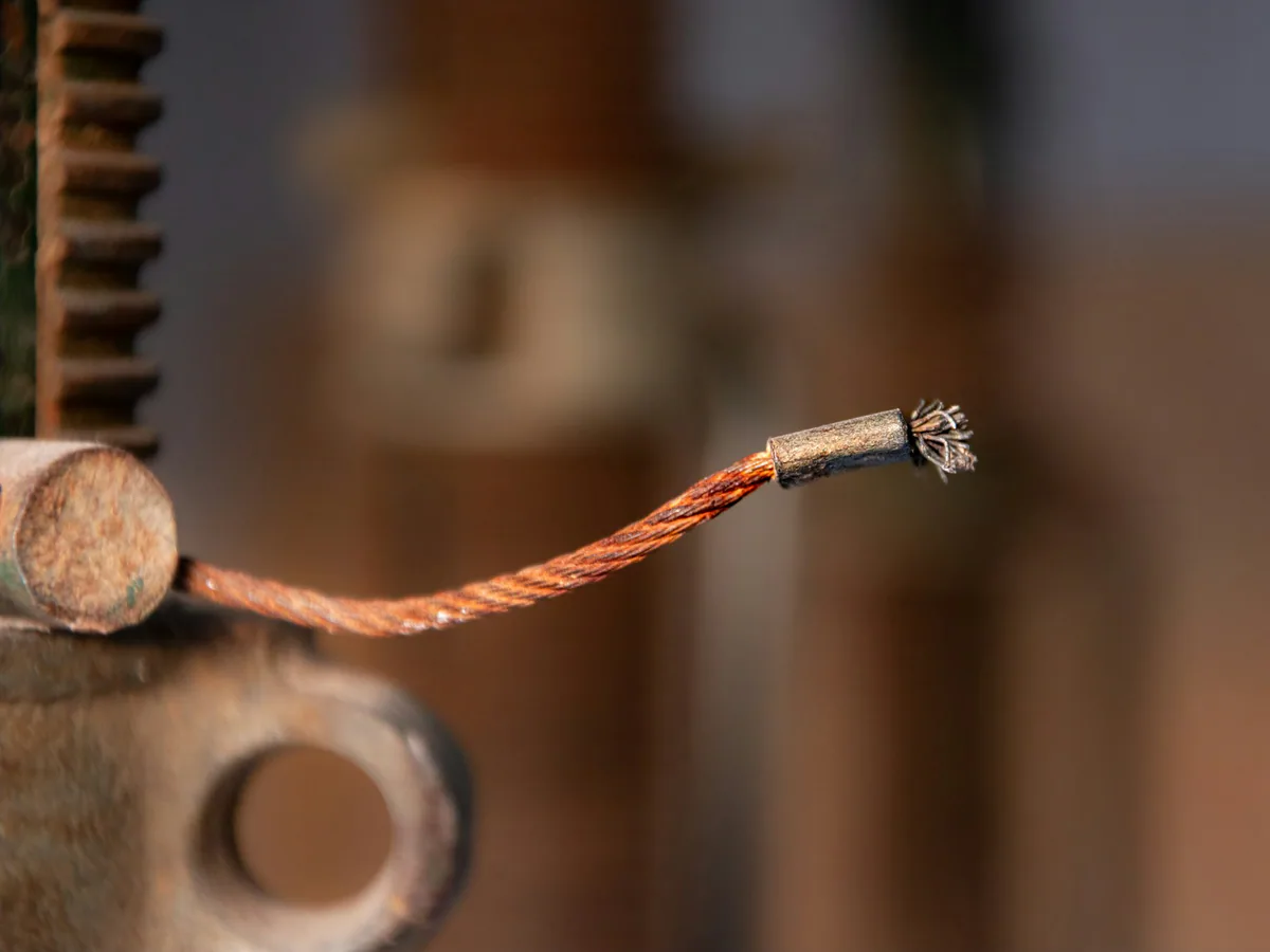 Jabalina Copperweld de 5/8 pulgada por 1,5 metros para electrodo de puesta a tierra