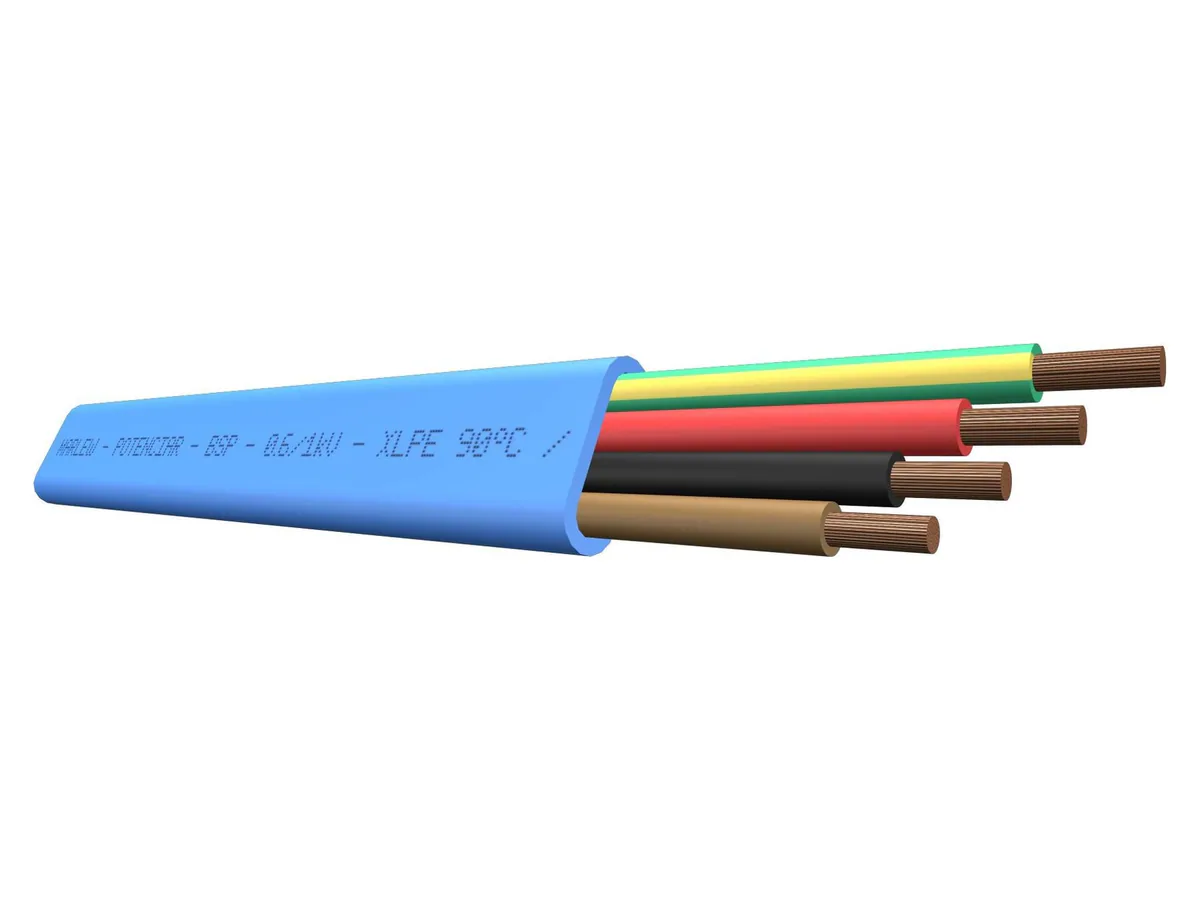 Cable sumergible plano Marlew BSP con aislación XLPE