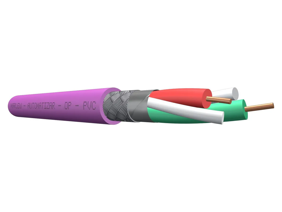 Cable Profibus Marlew de par blindado con trenza de cobre
