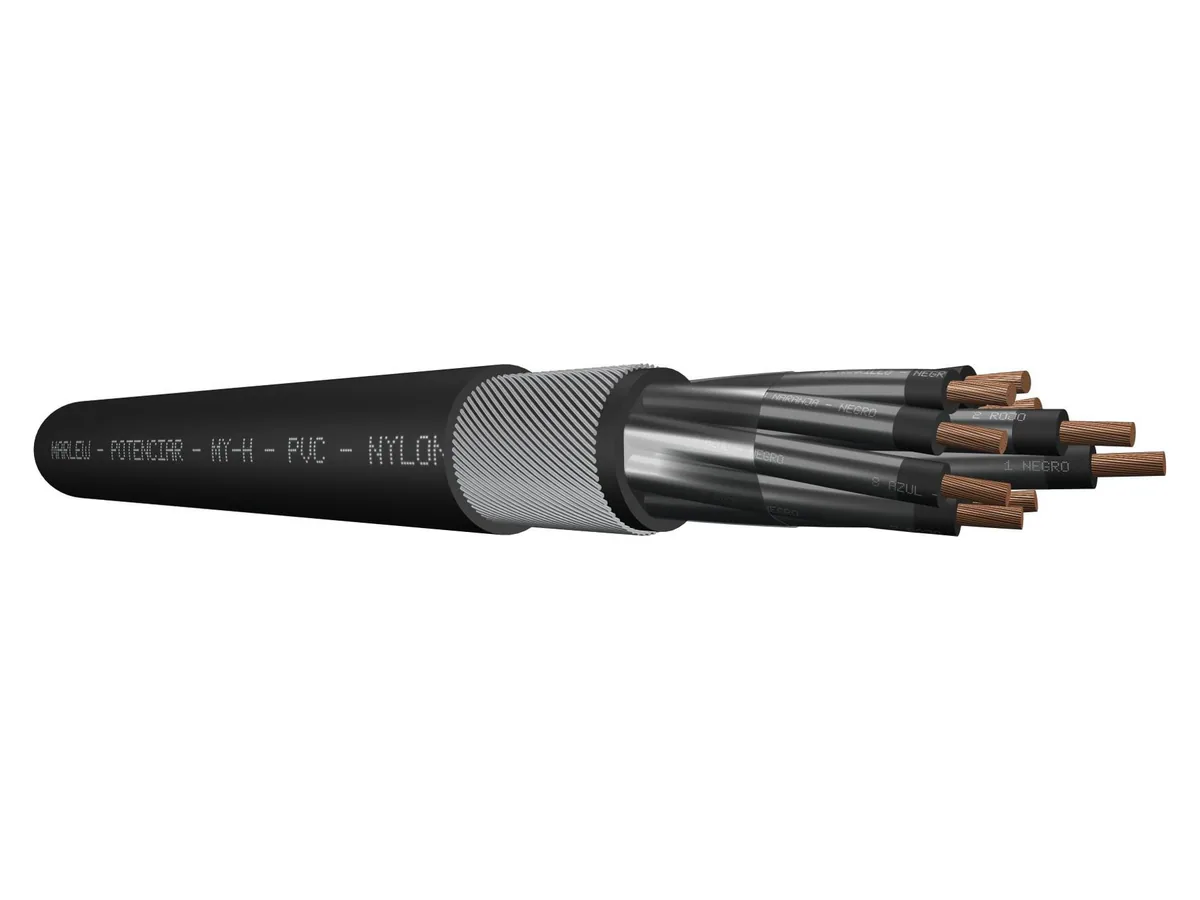 Cable de control de doble aislación Marlew MY-H Clad con alambres de acero