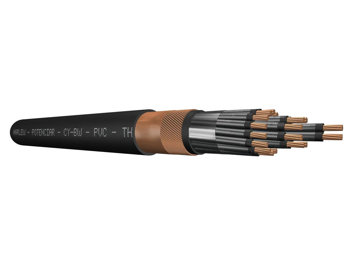 Cable de control con doble blindaje Marlew CY-BW10 Block con alambres y fleje de cobre