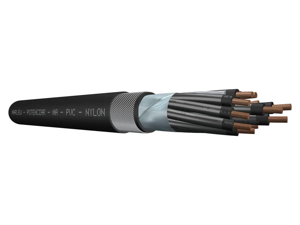 Cable de control con pantalla armado Marlew MA-H Clad con alambres de acero
