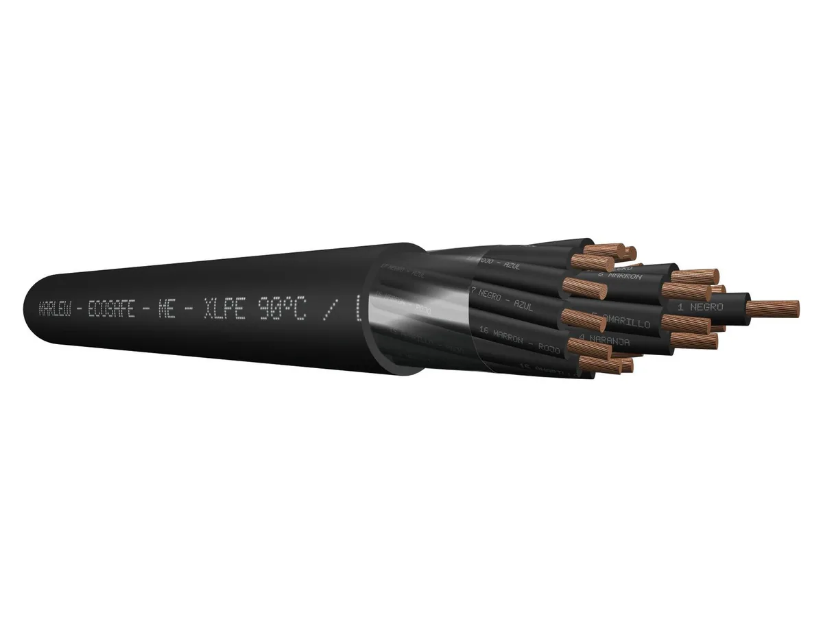 Cable de control LSZH Marlew ME con cubierta libre de halógenos
