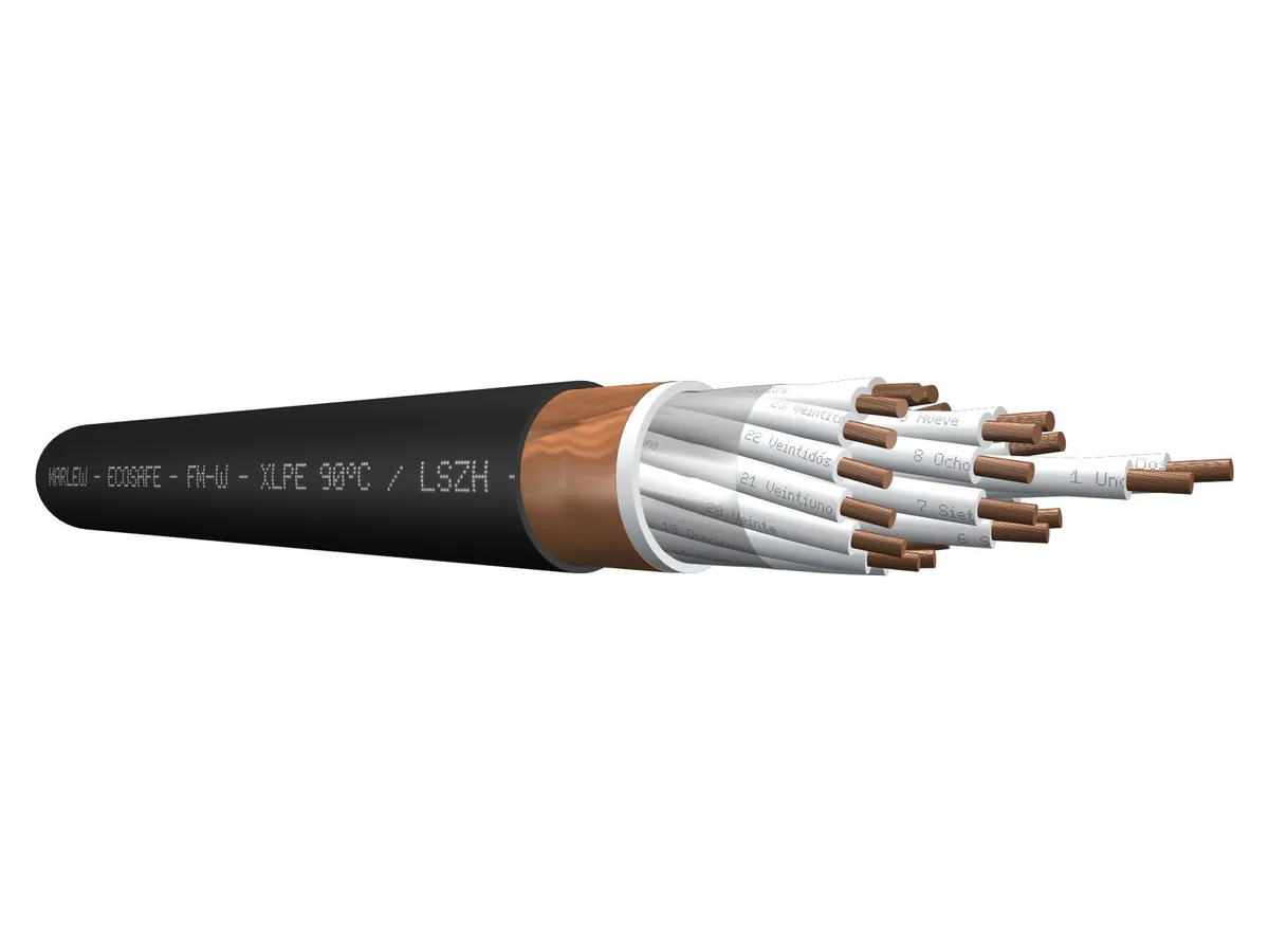Cable de control LSZH blindado Marlew FM-W Block con fleje de cobre