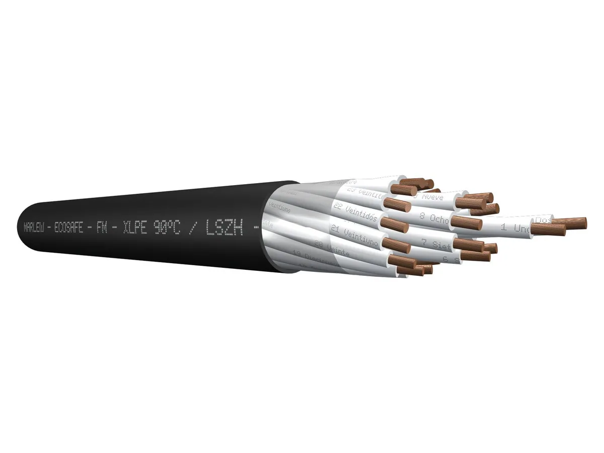 Cable de control LSZH multipolar Marlew FM con cubierta libre de halógenos