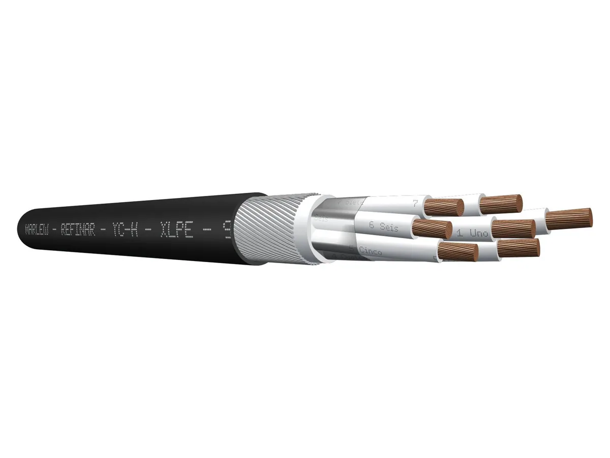 Cable de control petrolero armado Marlew YC-H Clad con alambres de acero