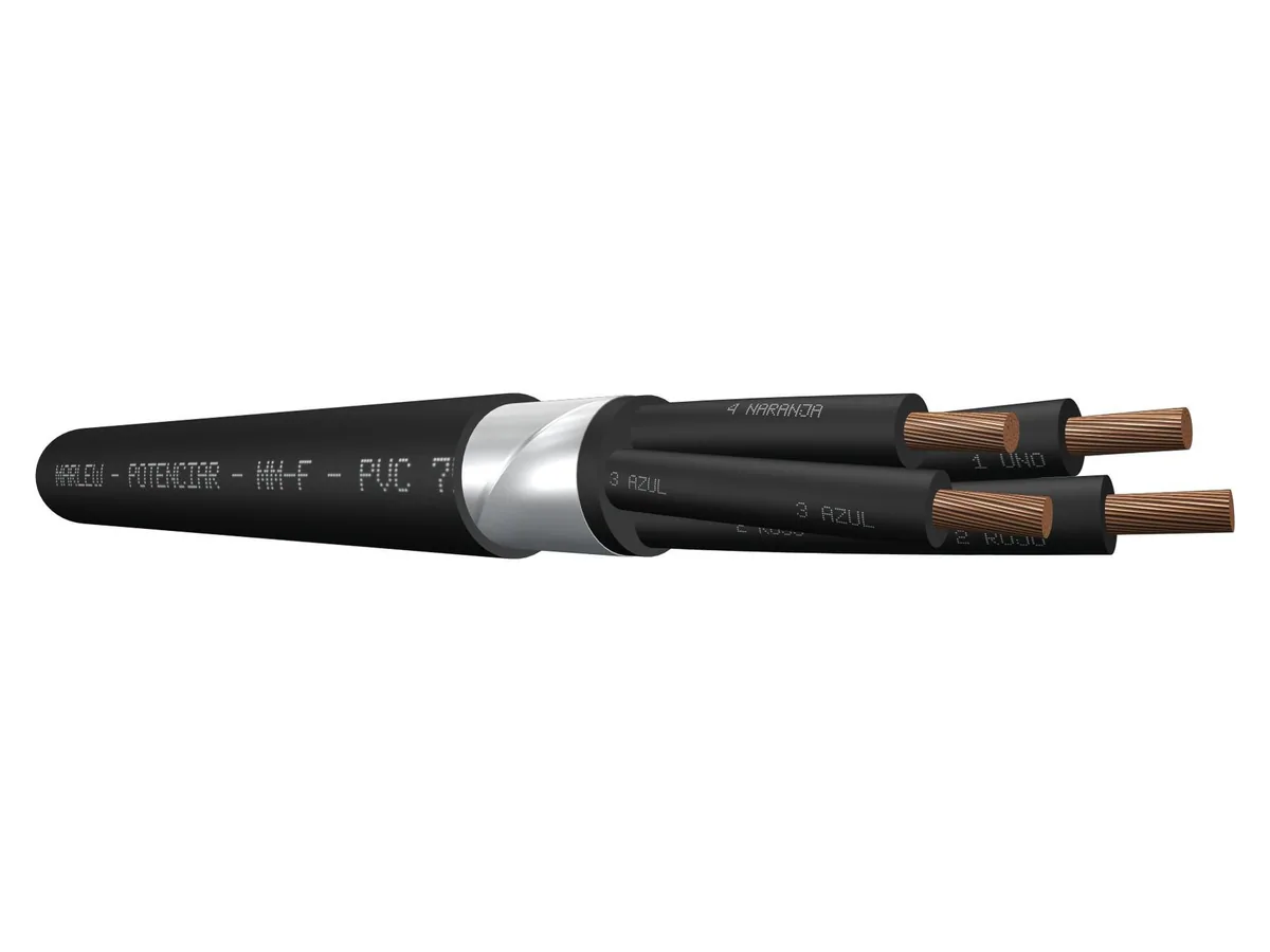 Cable de control de PVC armado Marlew MM-F Clad con fleje de acero