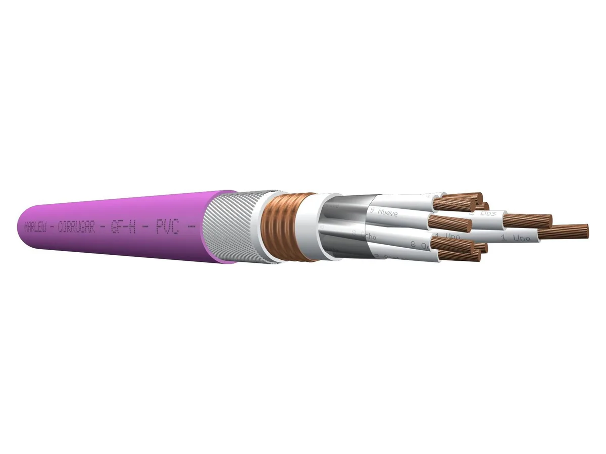 Cable de control blindado armado Marlew GF-H Clad con alambres de acero