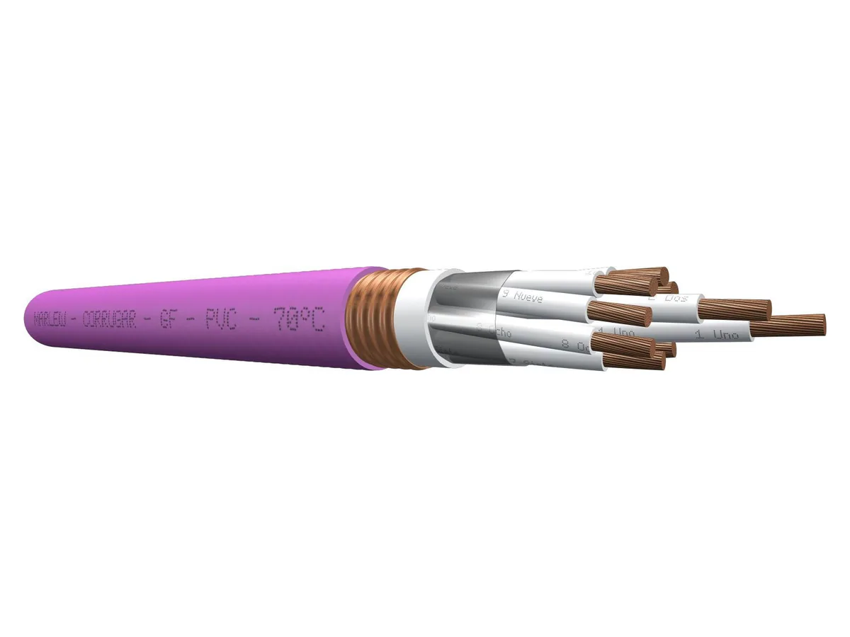 Cable de control Marlew GF con pantalla de cinta de cobre corrugada