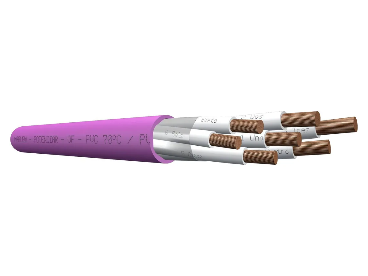 Cable de control multipolar de PVC Marlew OF con cubierta