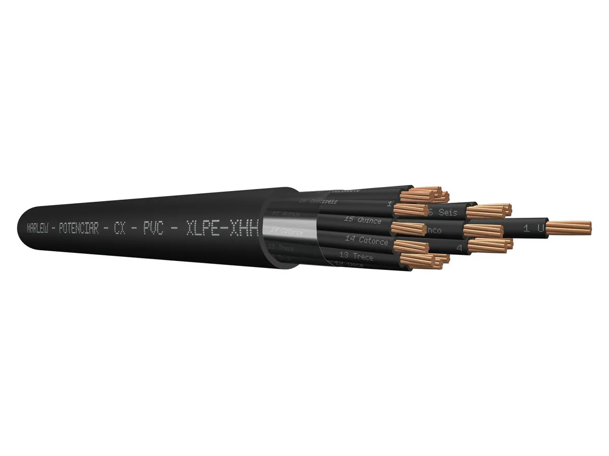 Cable de control multipolar Marlew CX con aislación XLPE y cubierta de PVC