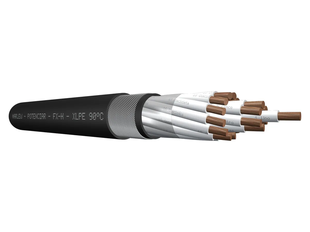 Cable de control con XLPE armado Marlew FX-H Clad con alambres de acero