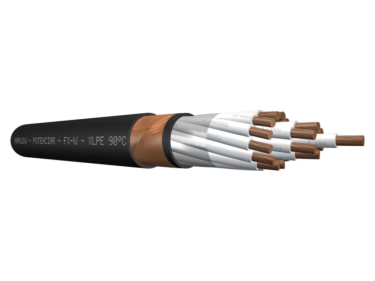 Cable de control con XLPE blindado Marlew FX-W Block con fleje de cobre
