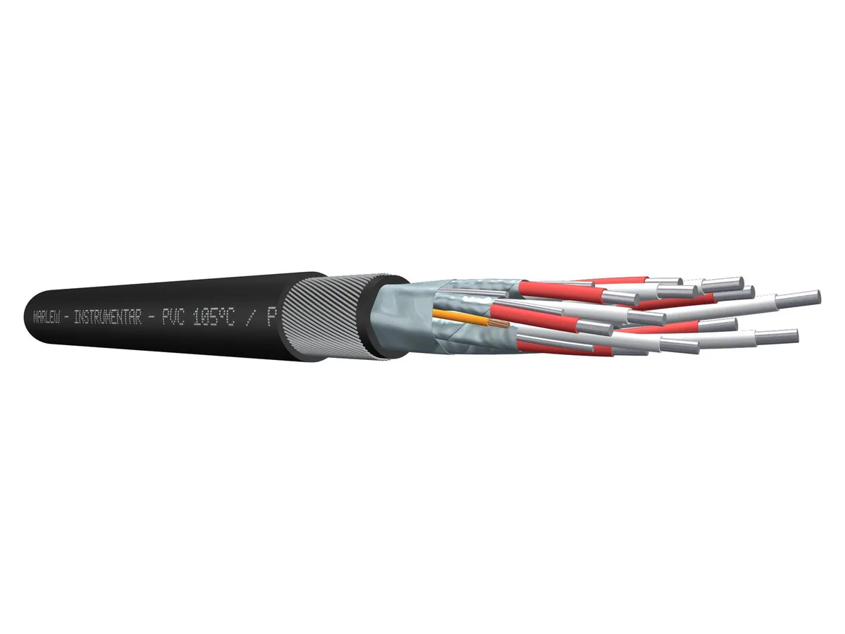 Cable de extensión de termocupla Marlew MP-MT-H Clad con armadura de alambres de acero