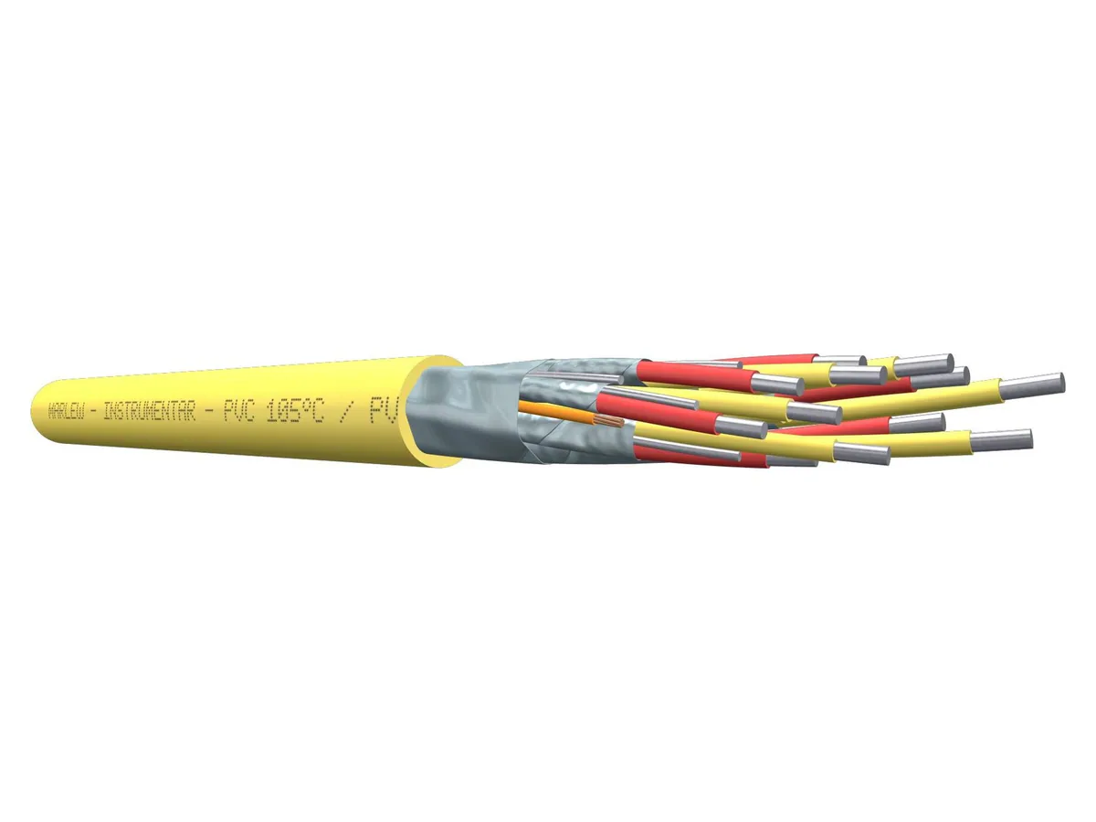 Cable de extensión de termocupla Marlew MP-MT con pantalla de aluminio