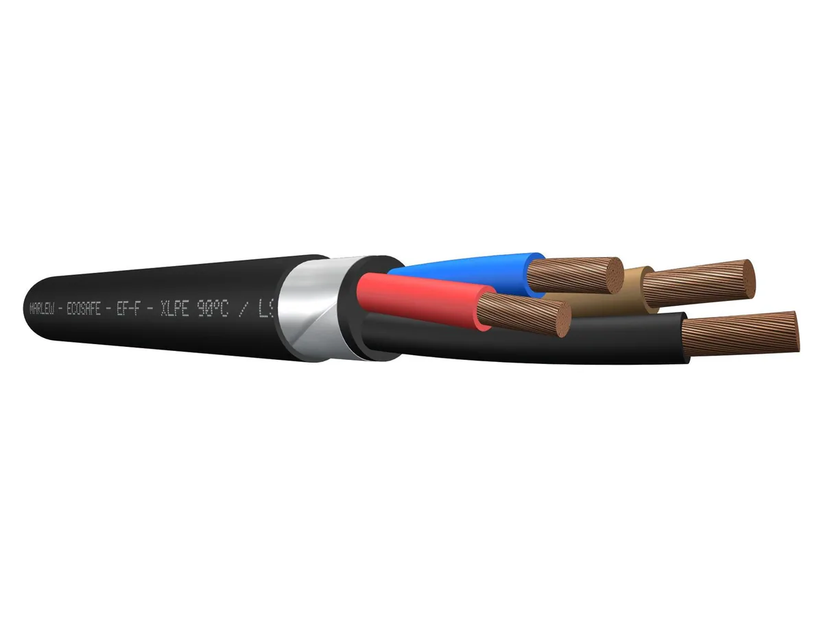 Cable de fuerza LSZH armado Marlew EF-F Clad con fleje metálico
