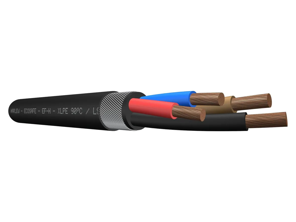 Cable de fuerza LSZH armado Marlew EF-H Clad con alambres de acero