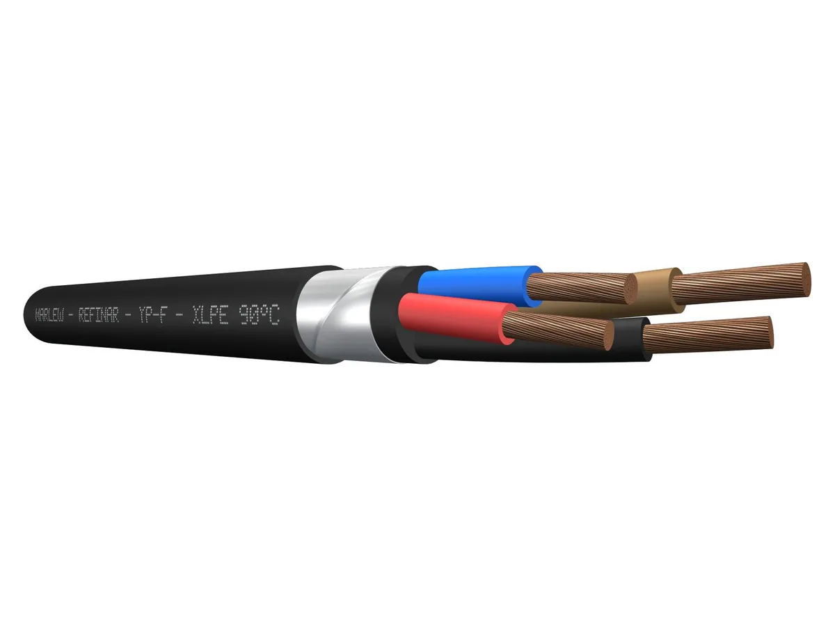 Cable de fuerza petrolero armado Marlew YP-F Clad con fleje metálico