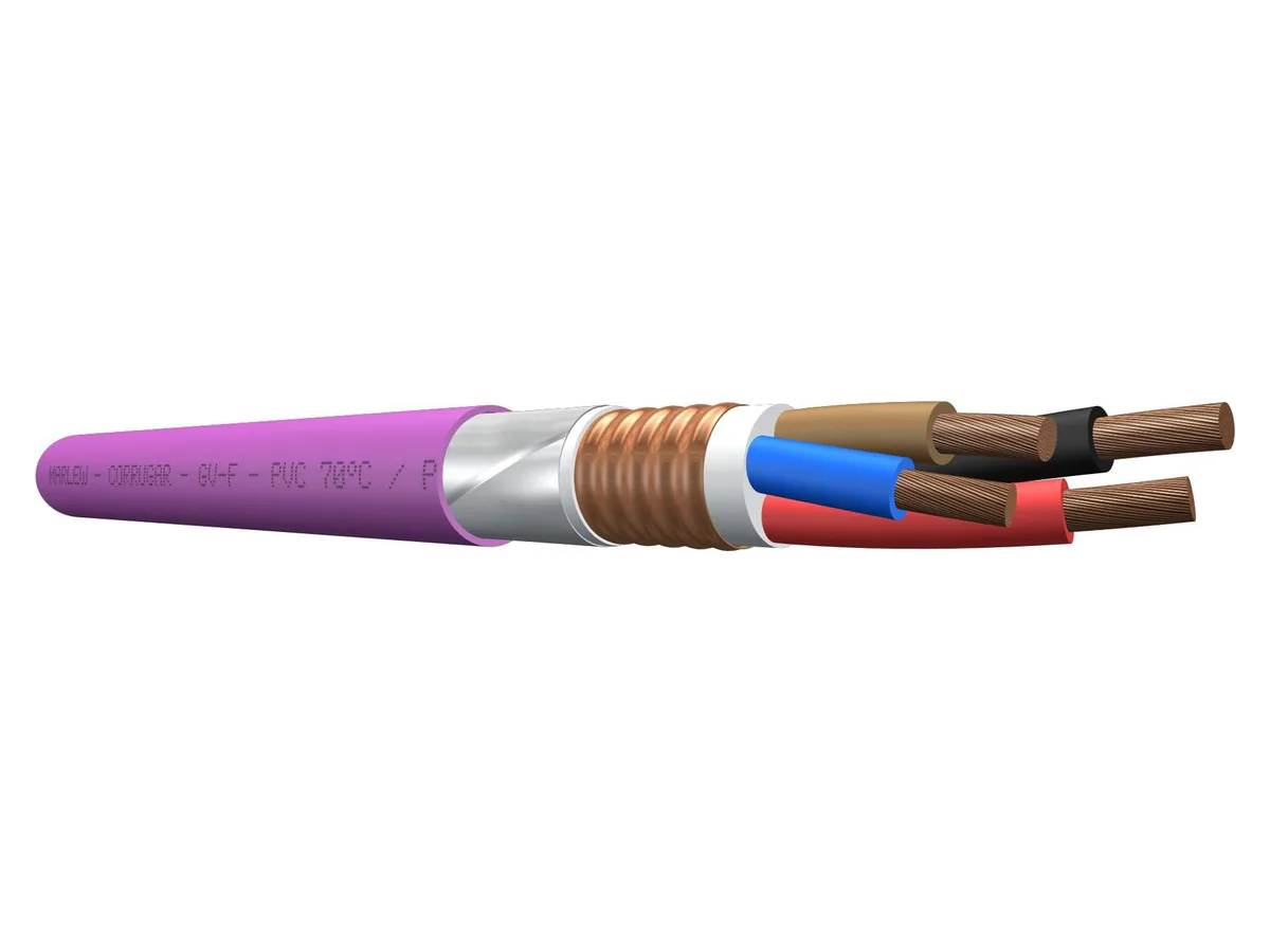Cable de fuerza blindado armado Marlew GV-F Clad con fleje metálico