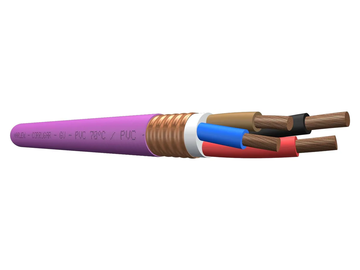 Cable de fuerza Marlew GV con pantalla de cinta de cobre corrugada