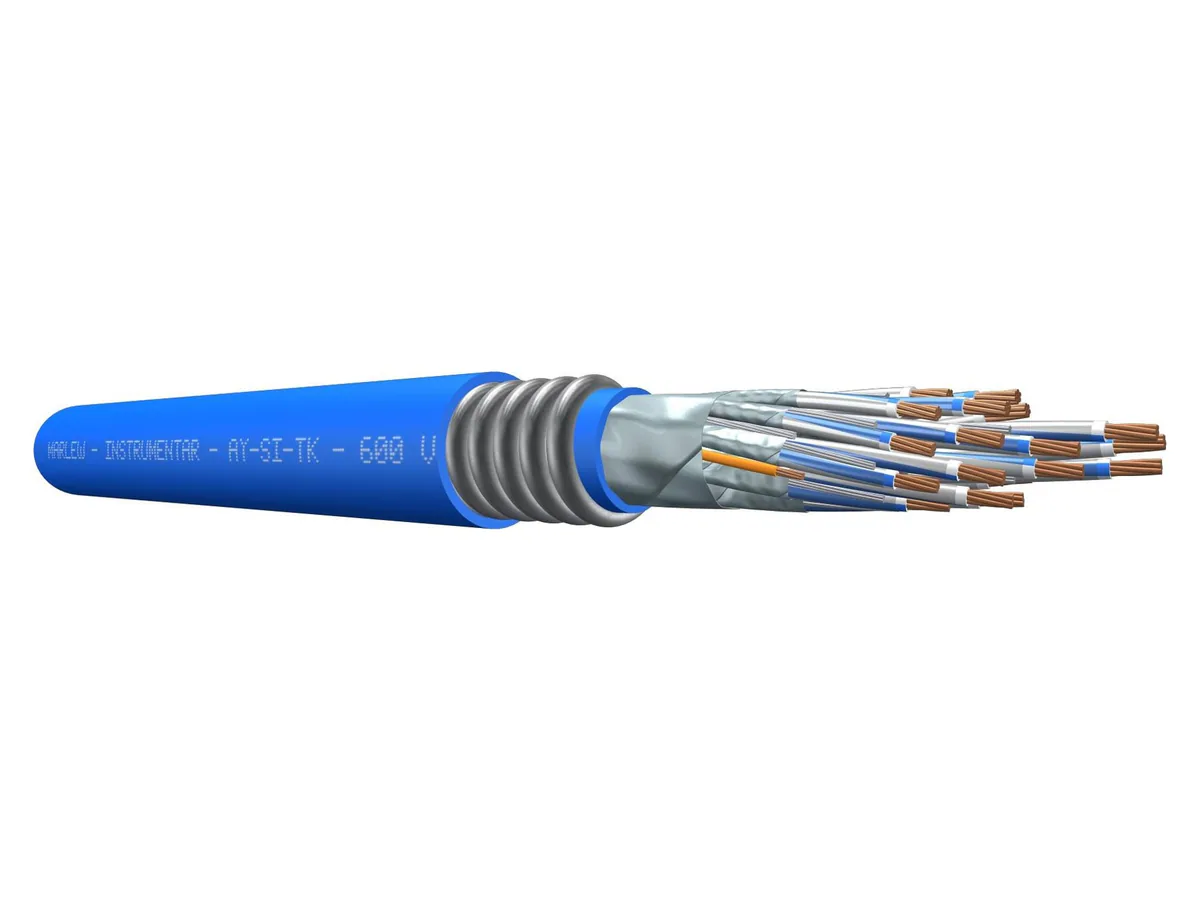 Cable de instrumentación de 600 V Marlew AY-TK Clad con armadura interlock