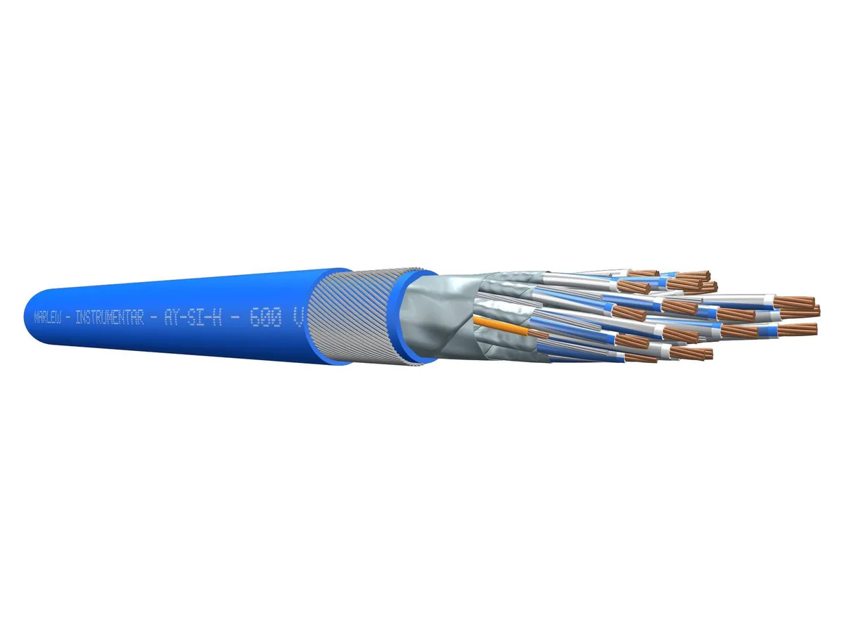 Cable de instrumentación de 600 V Marlew AY-H Clad con armadura de alambres de acero