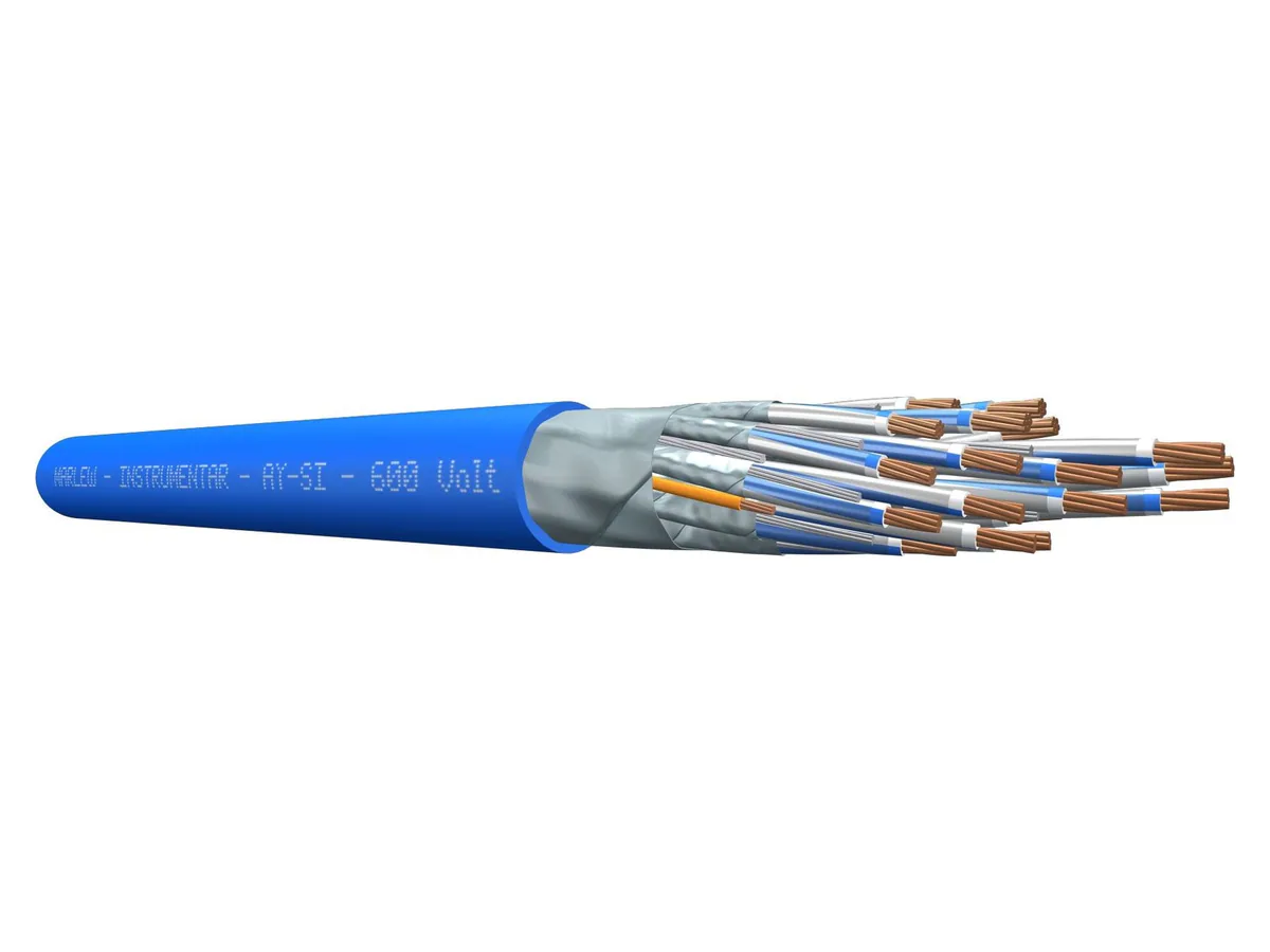 Cable de instrumentación de 600 V Marlew AY con pantalla de aluminio