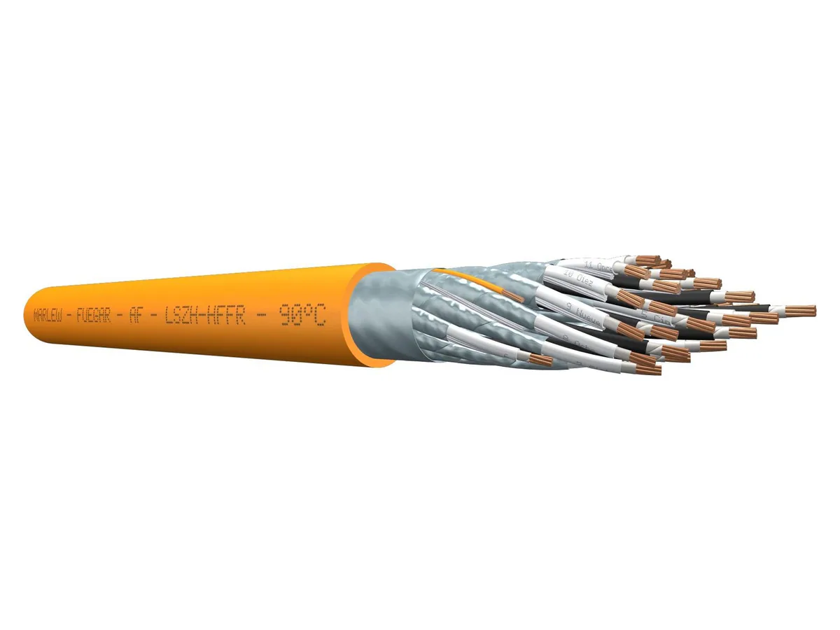 Cable de instrumentación resistente al fuego Marlew AF con aislación de mica