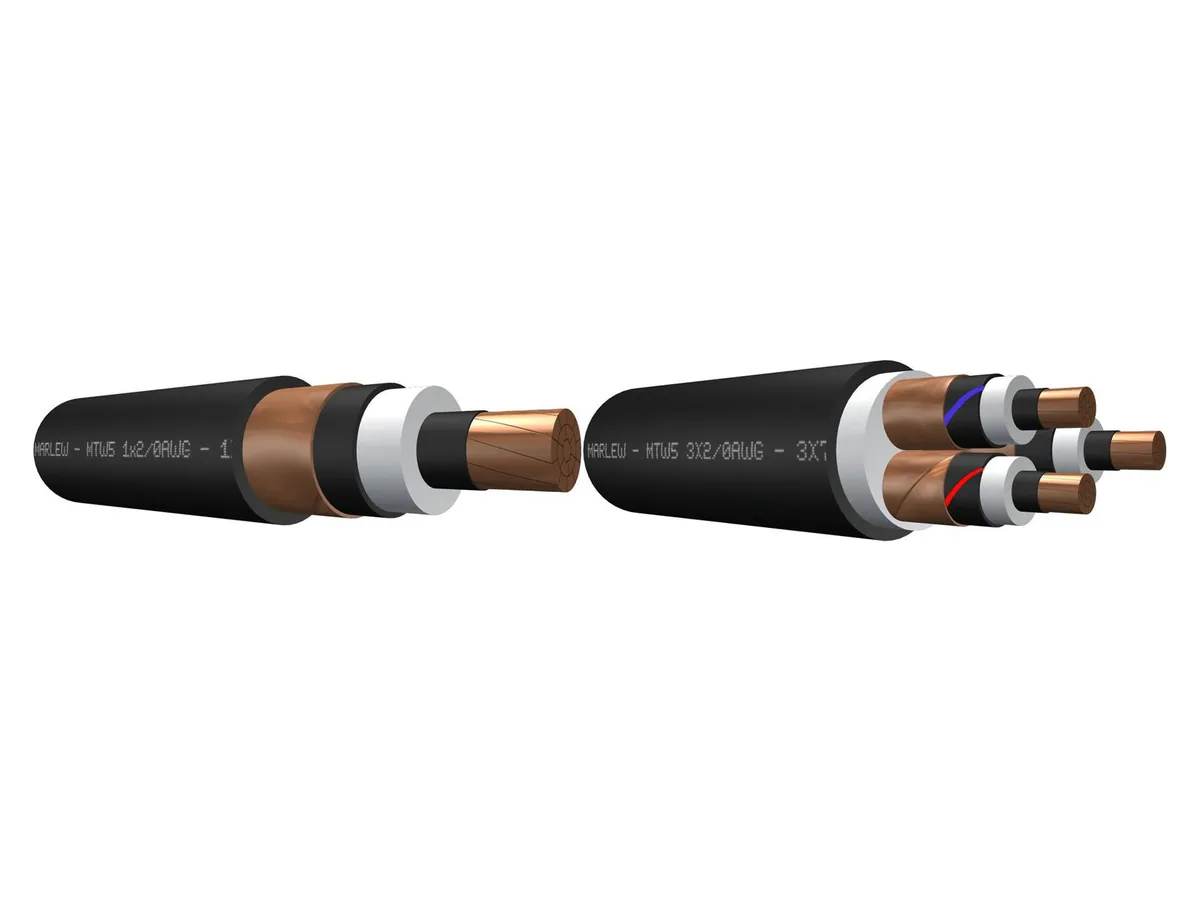 Cable de media tensión armado Marlew MTW-F Clad con fleje metálico