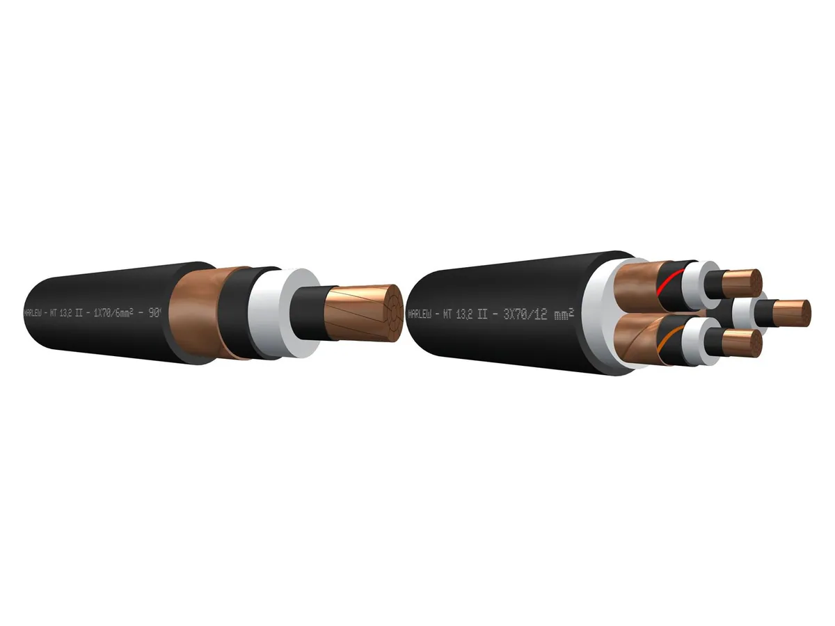 Cable de media tensión Marlew MT IRAM con triple extrusión y pantalla de cobre