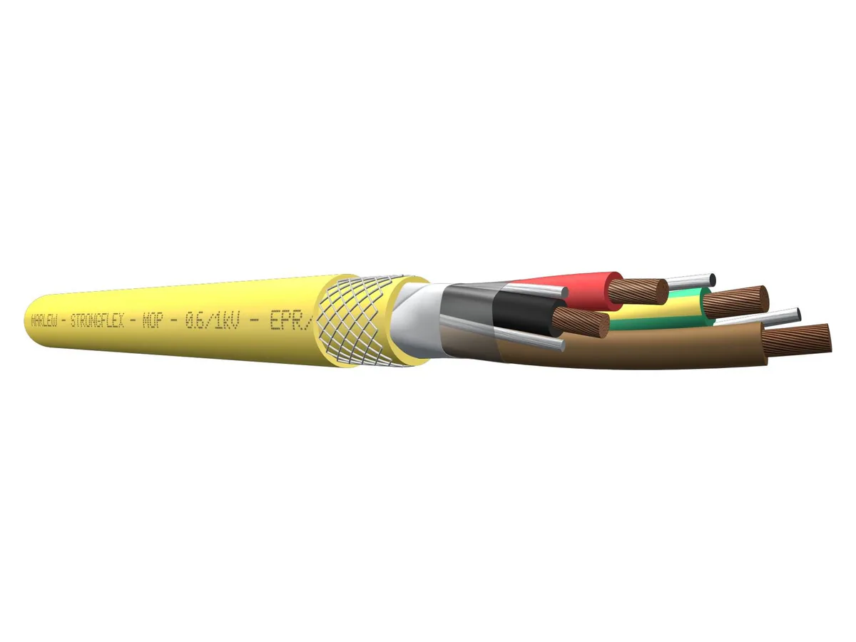 Cable minero extrapesado multipolar Marlew MOP con doble cubierta de poliuretano