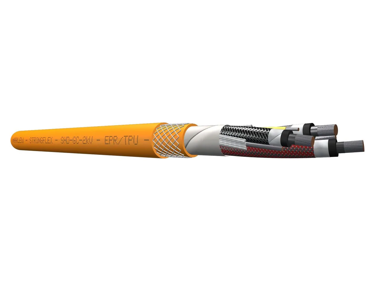 Cable minero flexible blindado Marlew SHD-GC con cubierta de poliuretano