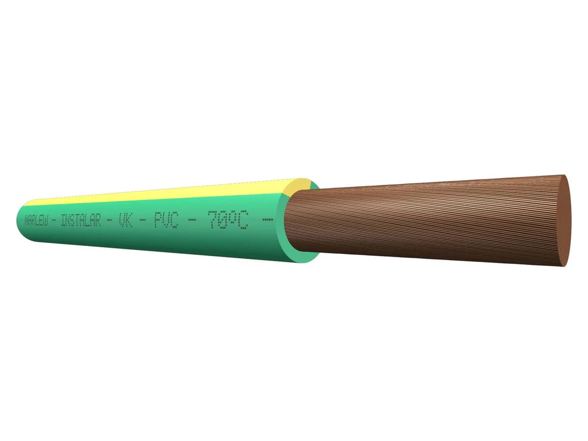 Cable unipolar flexible Marlew VK con aislación de PVC