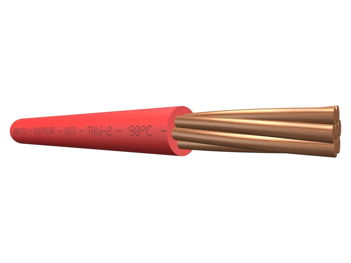 Cable unipolar THW-2 Marlew U83 con aislación de PVC