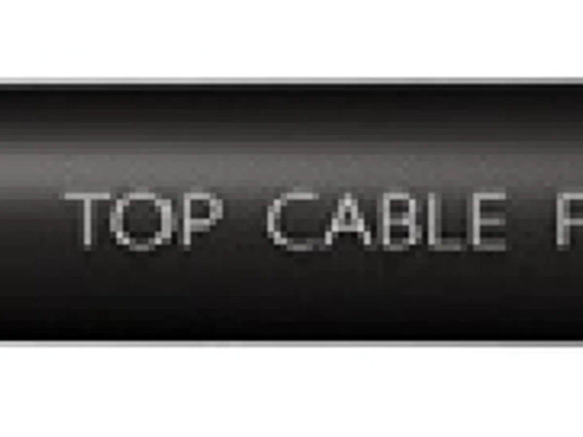 Rollo de cable Flextel 110 ES05VV-F de control flexible con aislación y cubierta de PVC color negro