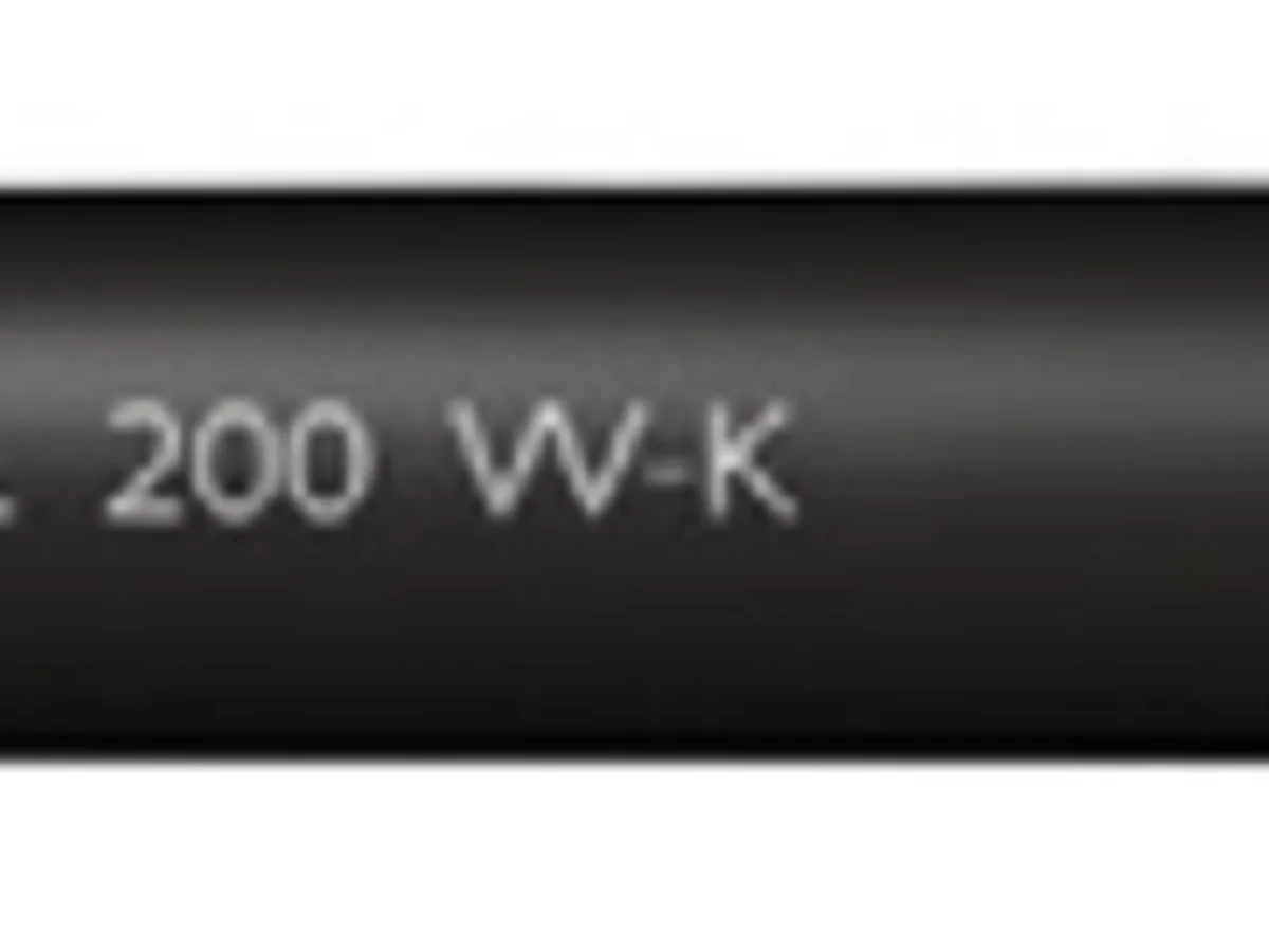 Rollo de cable Flextel 200 VV-K flexible de control 0,6/1 kV con cubierta de PVC color negro