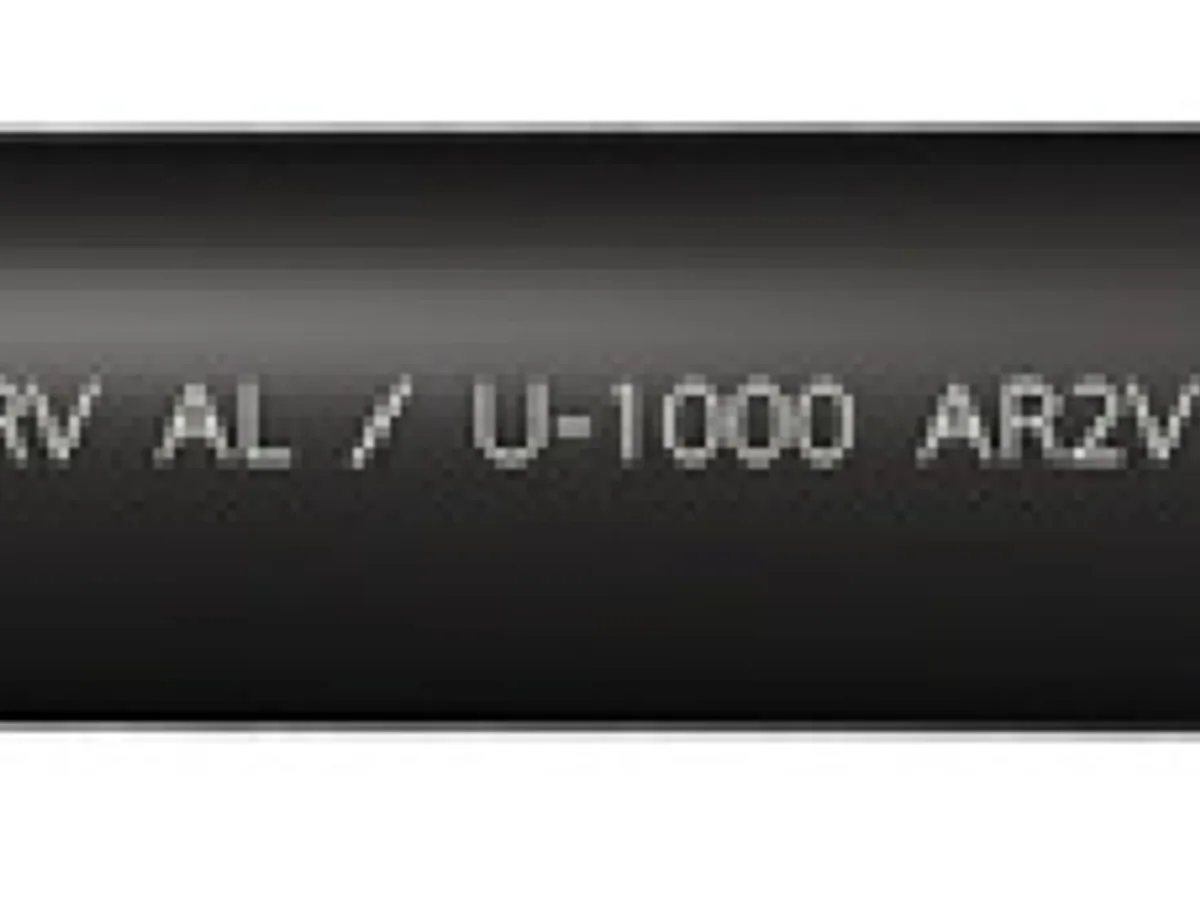 Rollo de cable Powerhard AL RV de aluminio con aislación XLPE y cubierta PVC negra para redes subterráneas