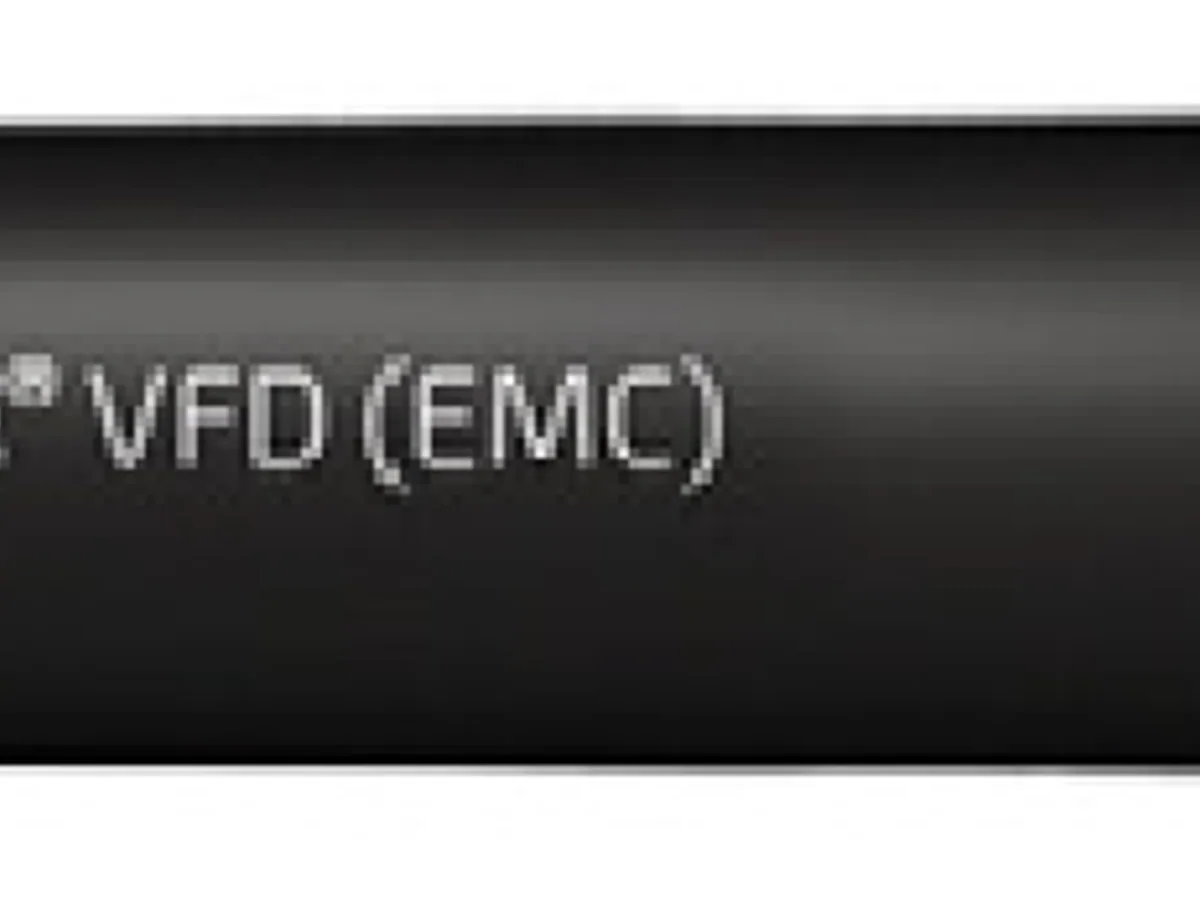 Rollo de cable Topdrive VFD ROZ1-K apantallado libre de halógenos con cubierta negra para variadores de frecuencia