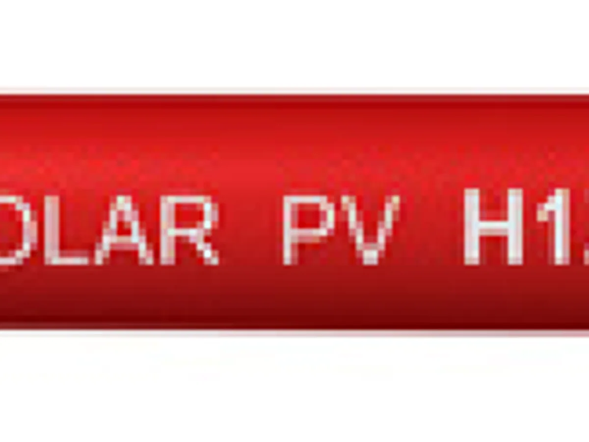 Cable solar Topsolar PV H1Z2Z2-K de cobre estañado con cubierta de goma color negro