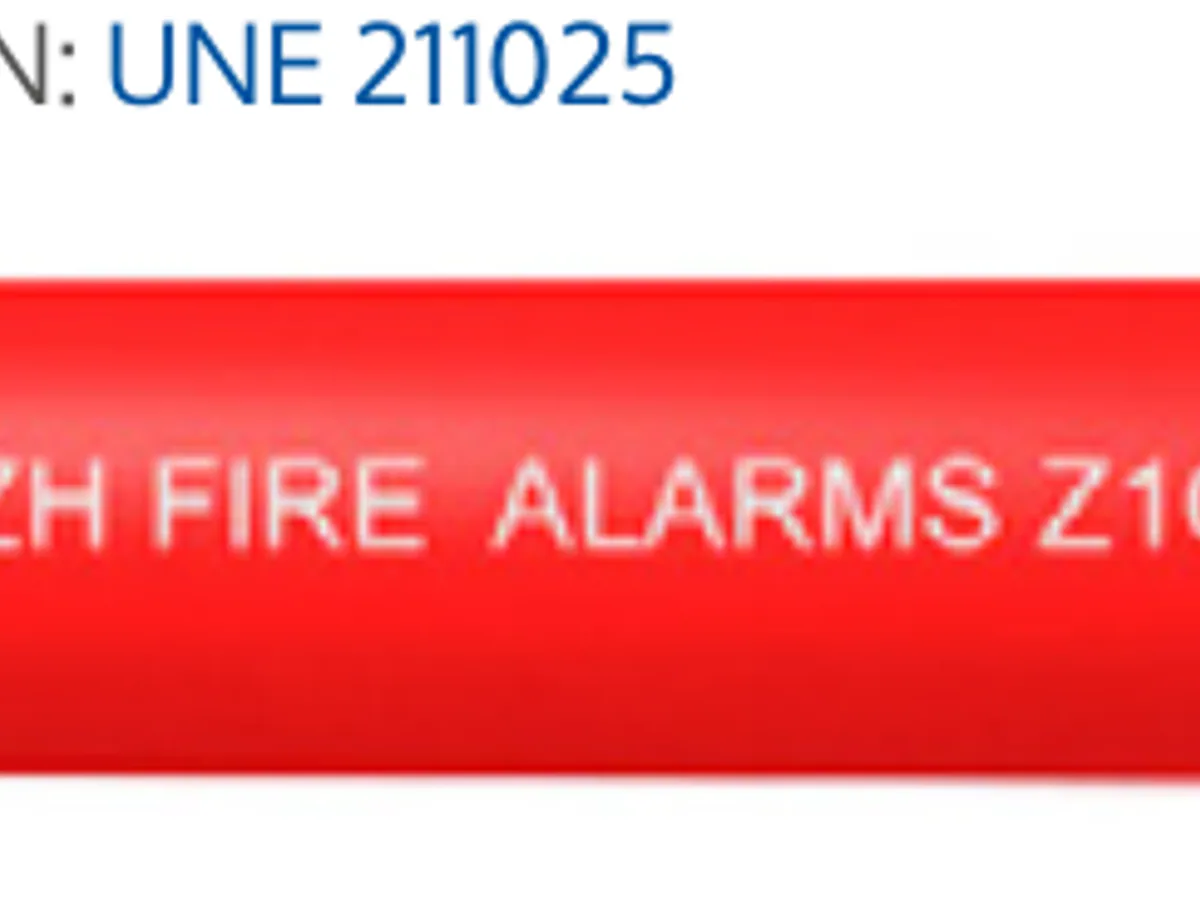 Rollo de cable Toxfree ZH Alarmas Z1OZ1-K color rojo para sistemas de detección y alarma de incendios