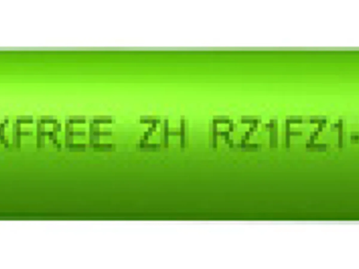 Rollo de cable Toxfree ZH RZ1FZ1-K armado con fleje de acero, libre de halógenos, color verde
