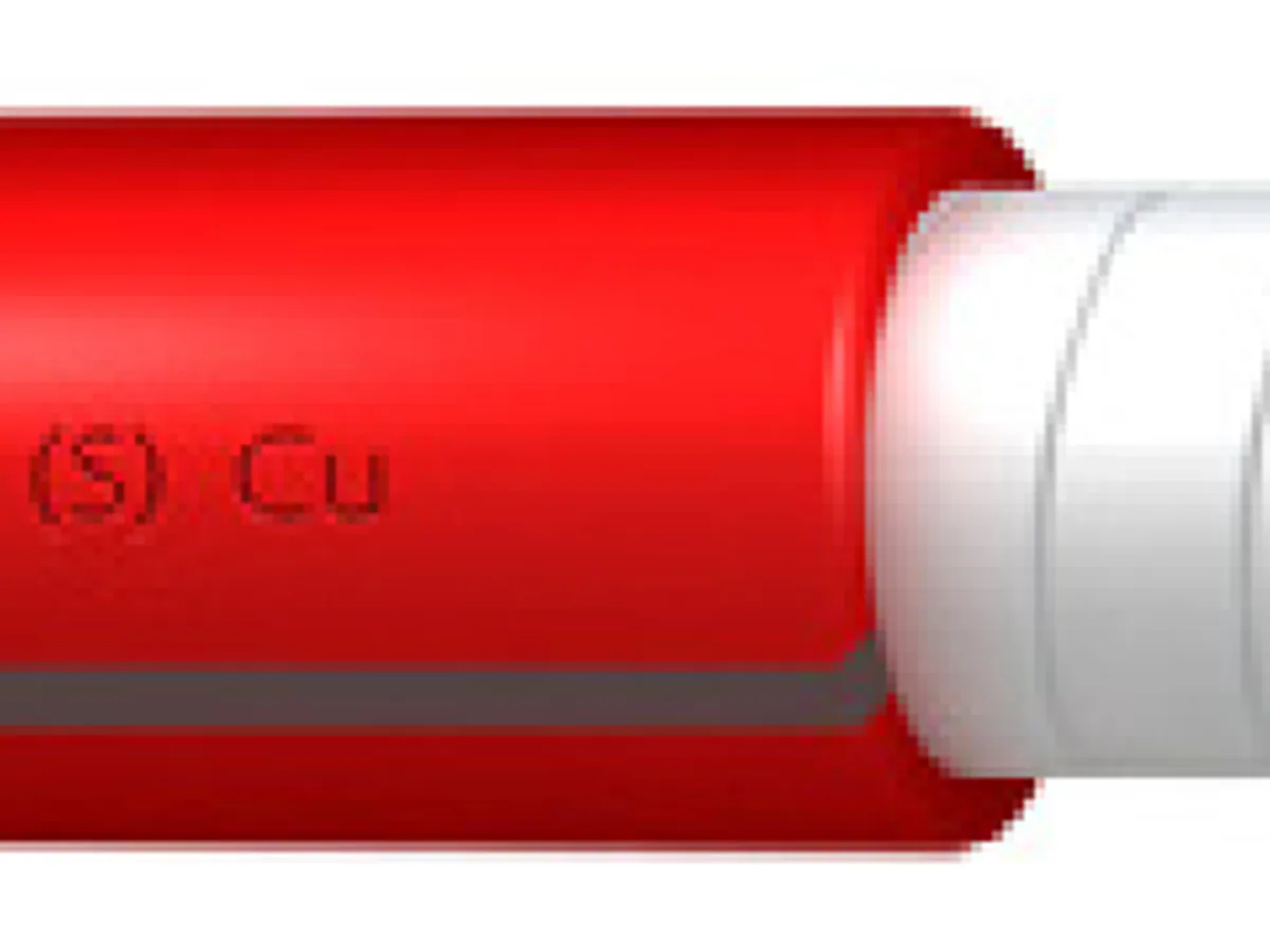 Cable X-VOLT CU RHZ1 S de media tensión con cubierta roja y franjas grises libre de halógenos
